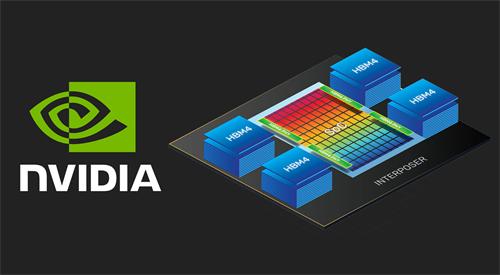 NVIDIA GPU chip packaging diagram with HBM4 memory